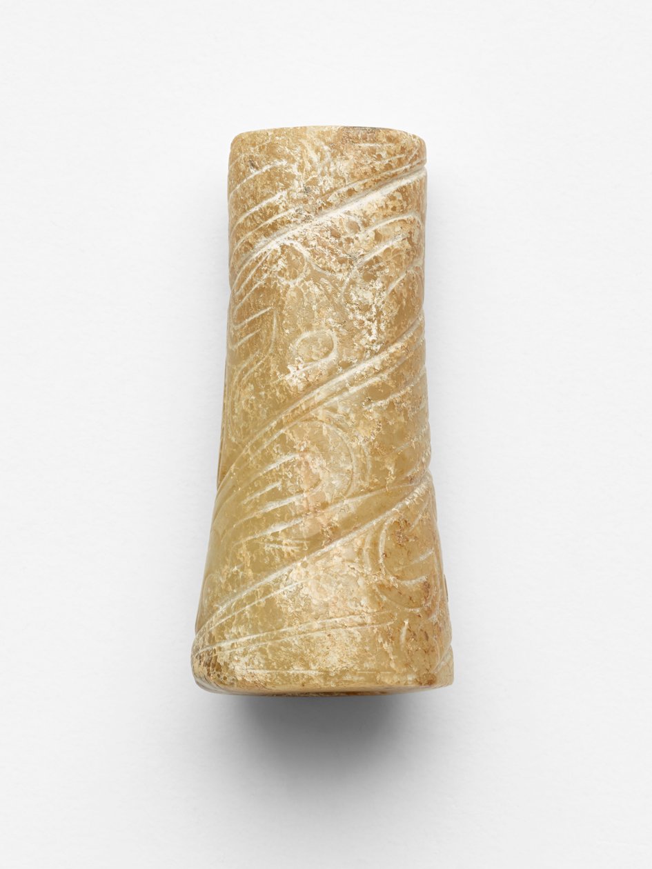 Rørformet ornament av Western Zhou Dynasty Chinese School