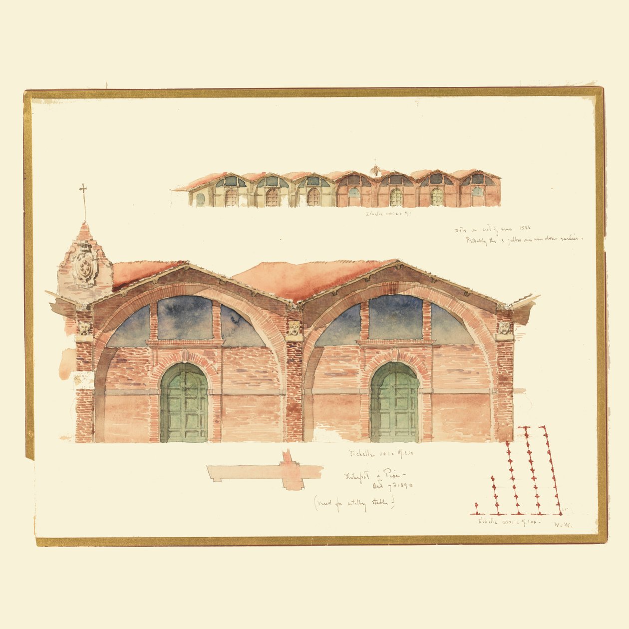 Et lager fra 1500-tallet i Pisa, Italia av Whitney Warren Jr.