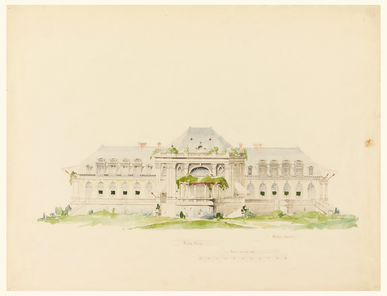 Klubbhus og golfklubb, Newport, Rhode Island av Whitney Warren Jr.