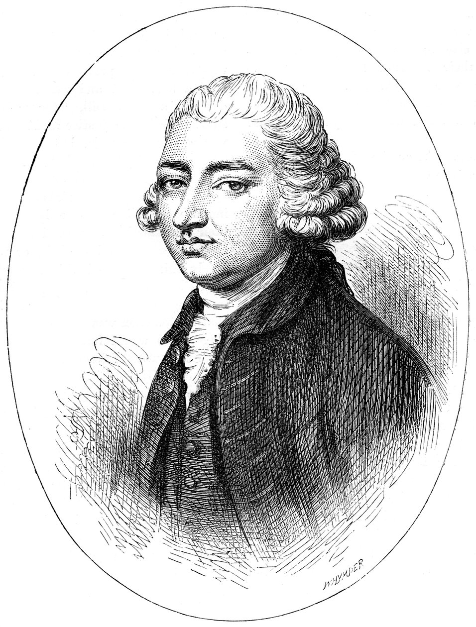 Edmund Burke , anglo-irsk statsmann, forfatter, orator, politisk teoretiker og filosof, ca 1880. av Whymper