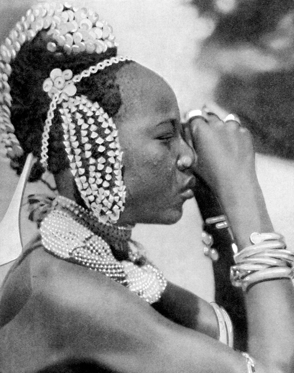 En nigeriansk jente, 1936 av Wide World Photos