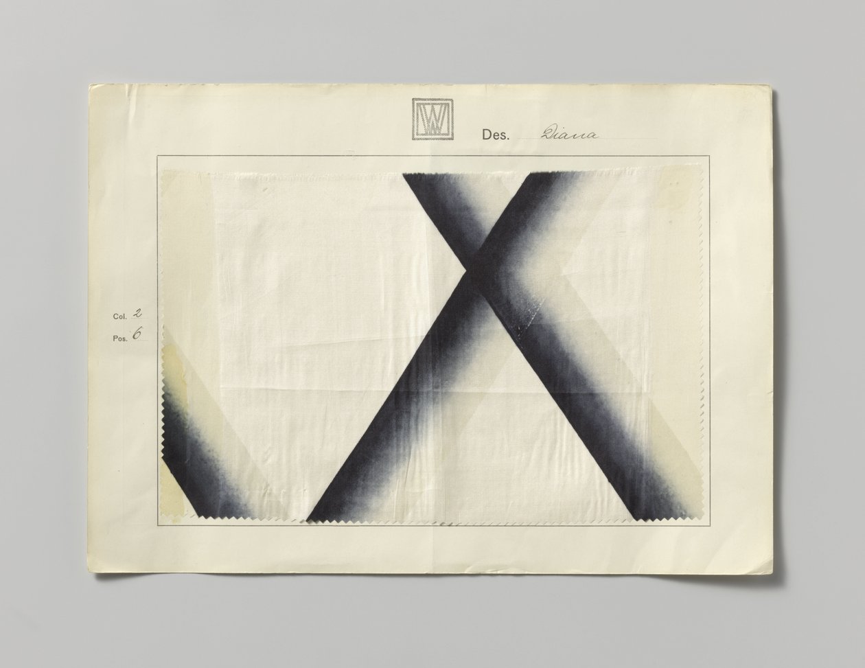 Stål med trykt side, design Diana av Wiener Werkstätte