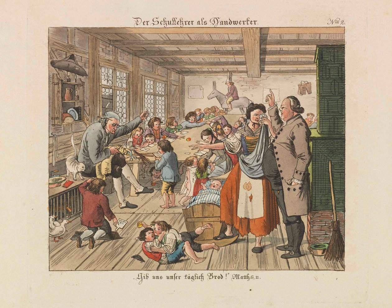 Învăţător ca meşter, 1825. norvegian av Wiessner
