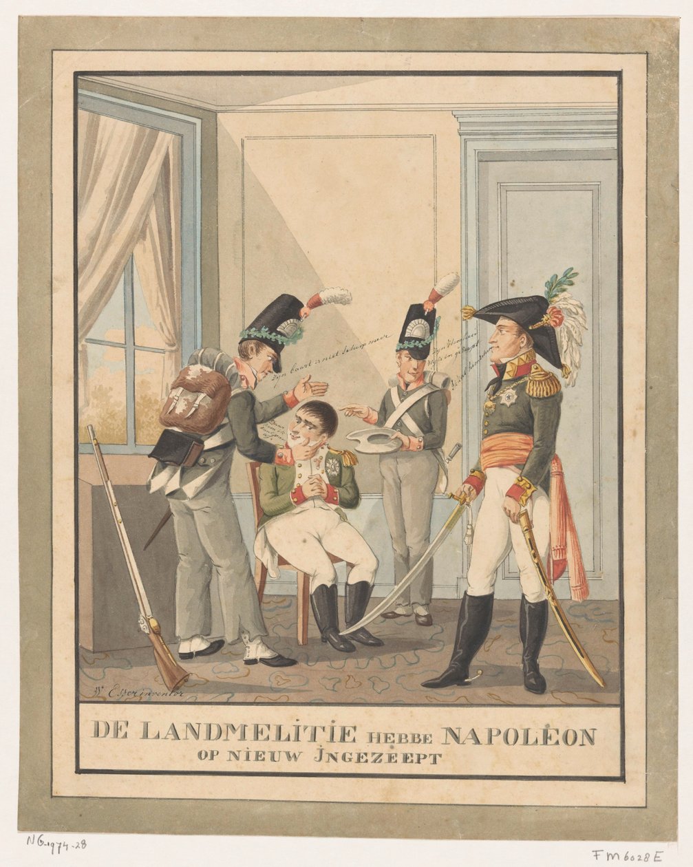 Napoleon er barbert Landmelittene har såpet Napoleon opp igjen (tittel på objekt) av Wijnand Esser