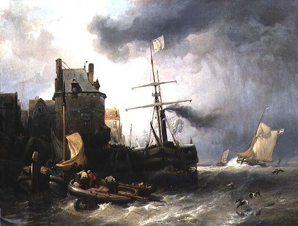 Stormen ved Dunkirk av Wijnand Joseph Nuyen