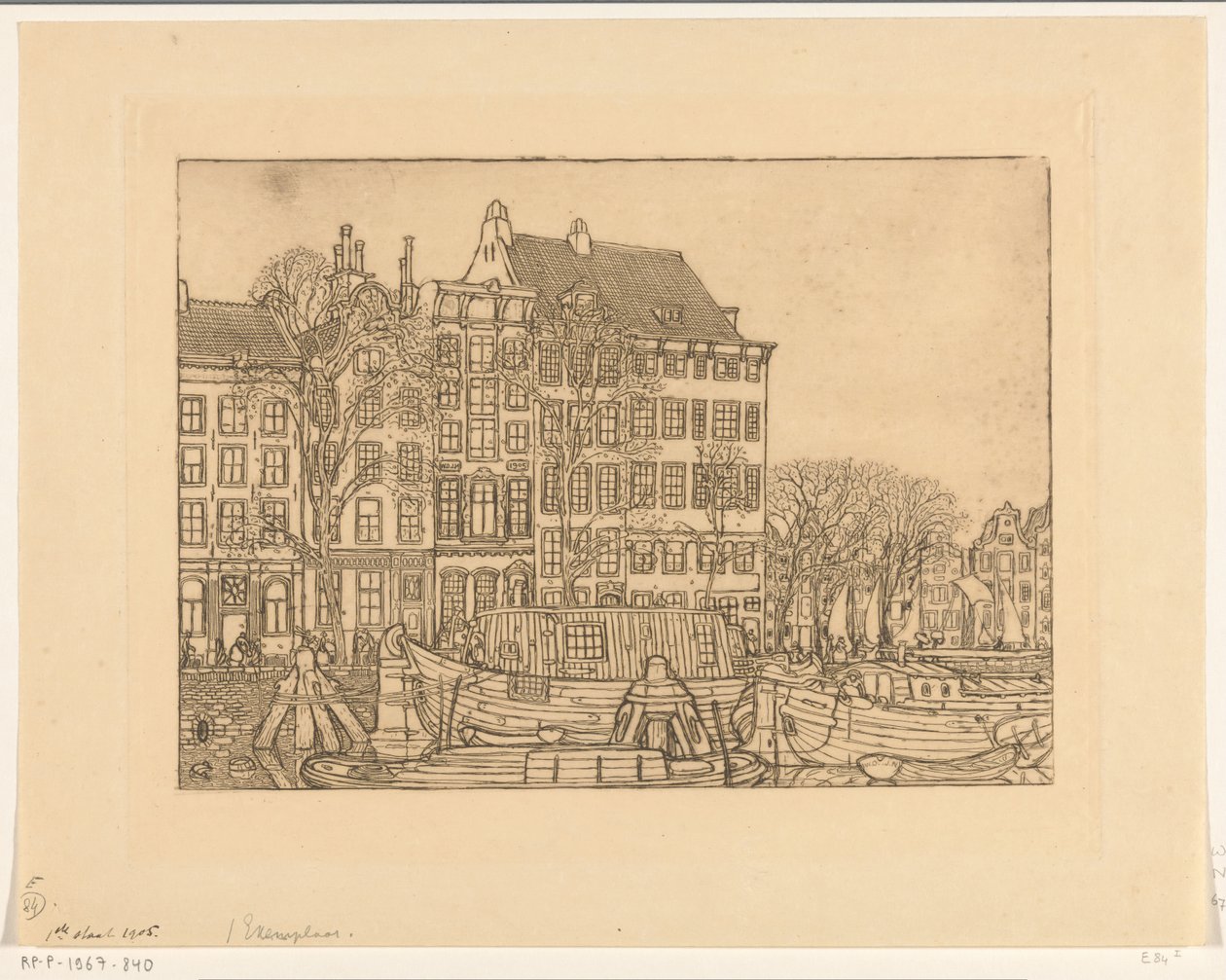 Hus på Prins Hendrikkade i Amsterdam Prins Hendrikkade (original tittel) av Wijnand Otto Jan Nieuwenkamp
