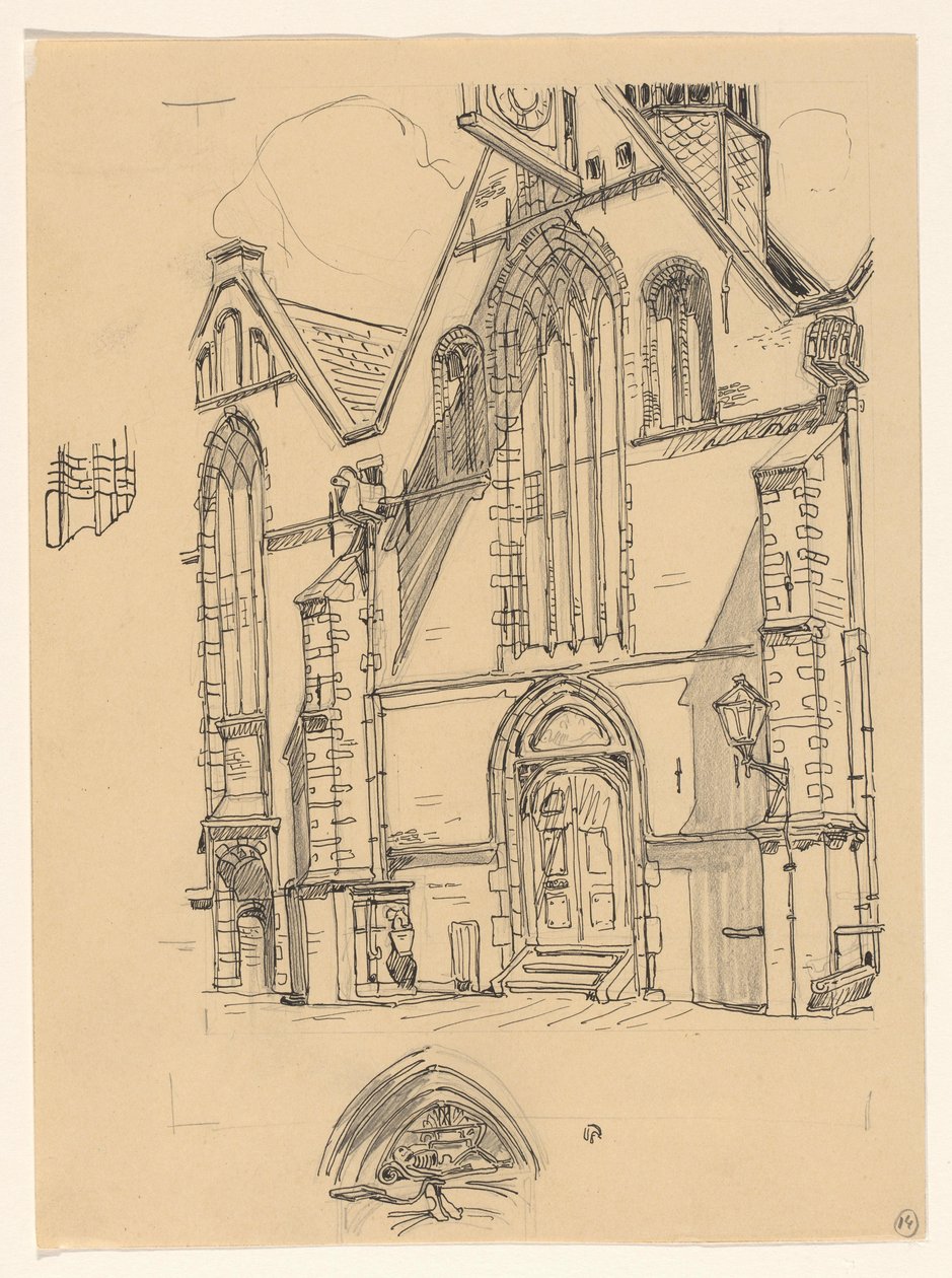 Vestlig fasade av Noorderkerk i Hoorn av Wijnand Otto Jan Nieuwenkamp