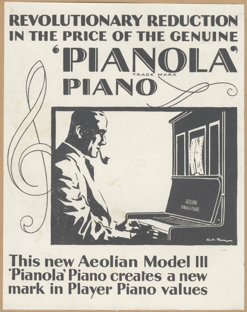 Aeolian Company Pianolas, 1920-tallet av Wilfred Fryer