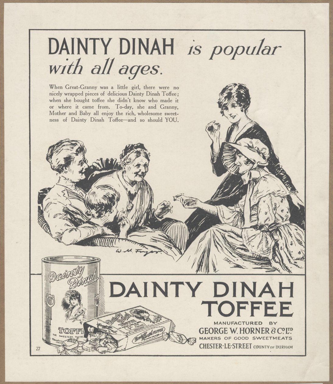 Dainty Dinah Toffee, ca. 1920 av Wilfred Fryer
