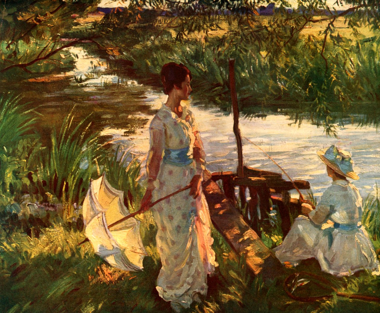 Fiske, Bokplate av Wilfred Gabriel de Glehn