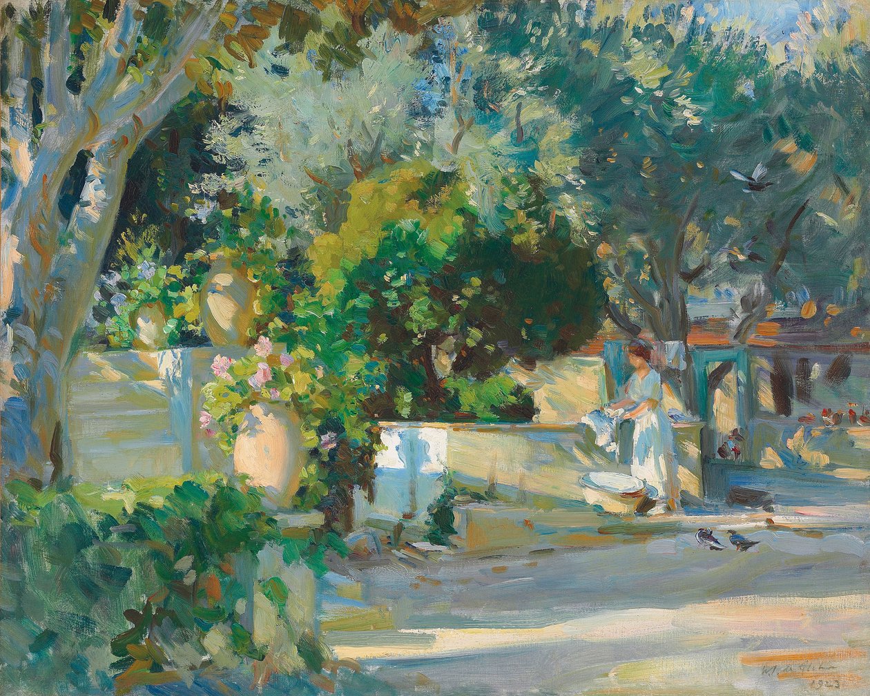 Vaskedag av Wilfred Gabriel de Glehn