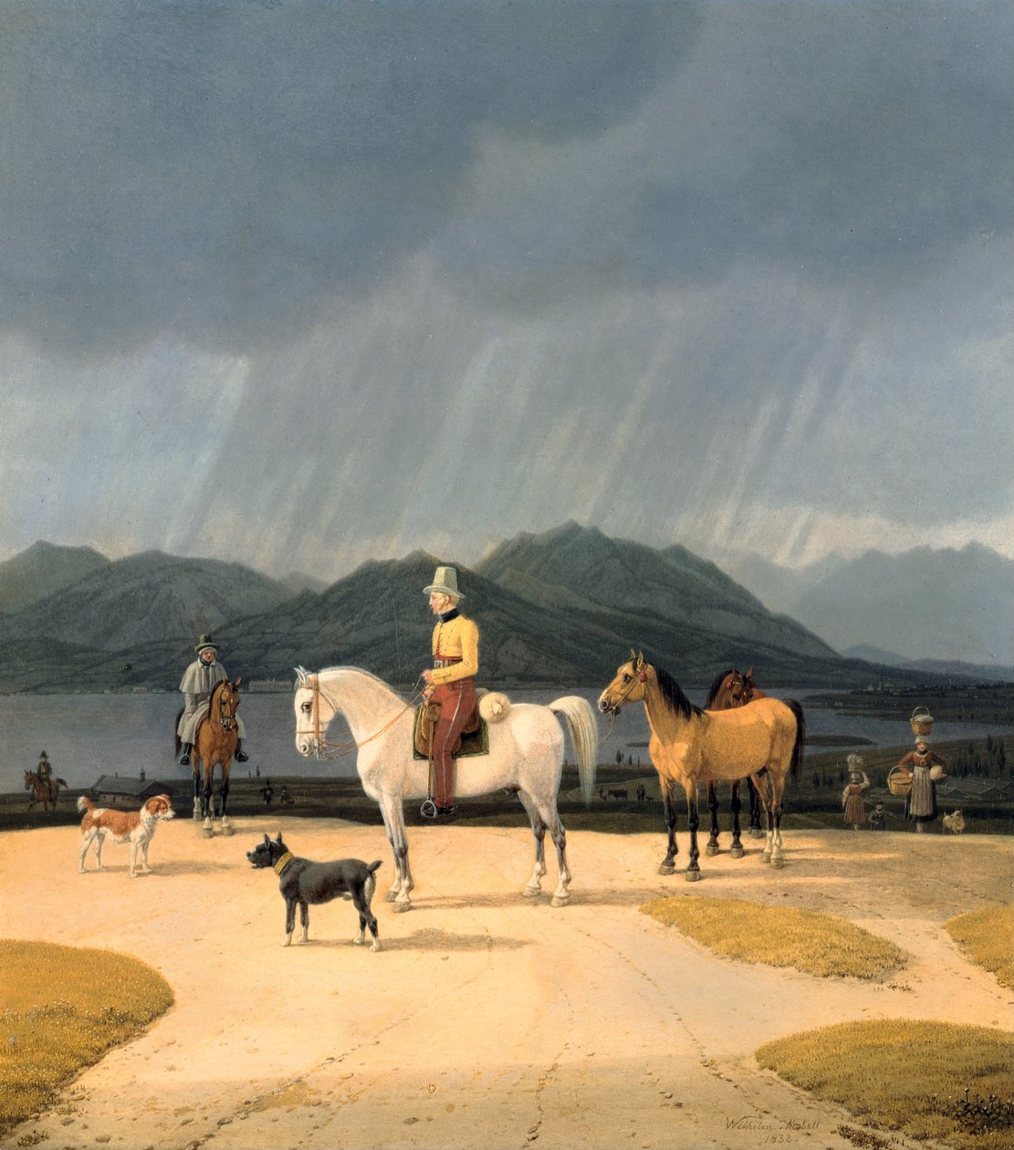 Rytter på Tegernsee av Wilhelm Alexander Kobell
