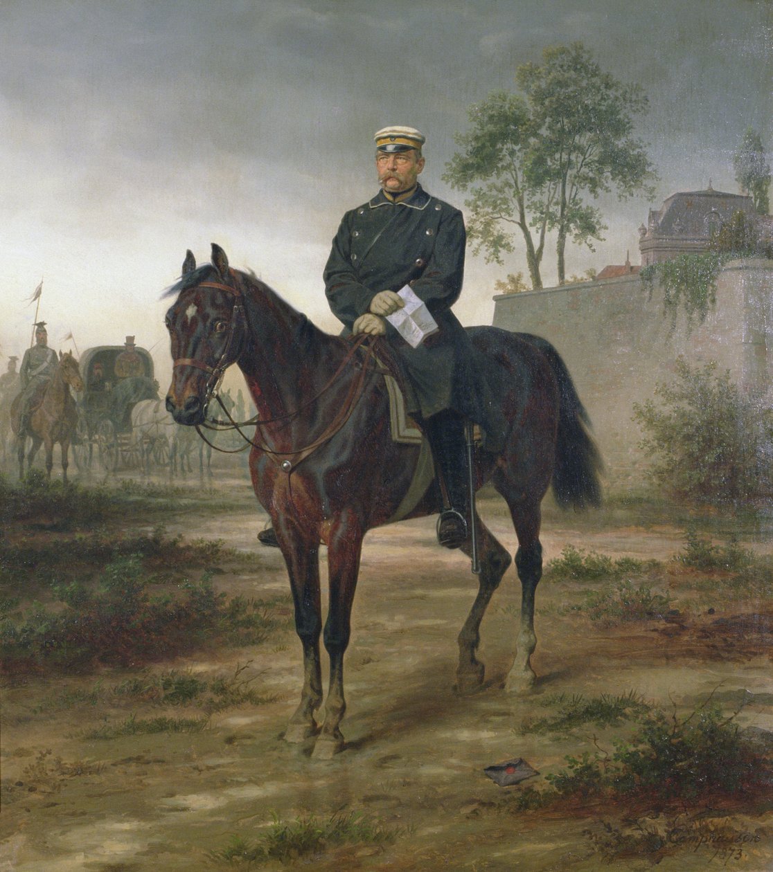 Bismarck før Paris, 1873 av Wilhelm Camphausen
