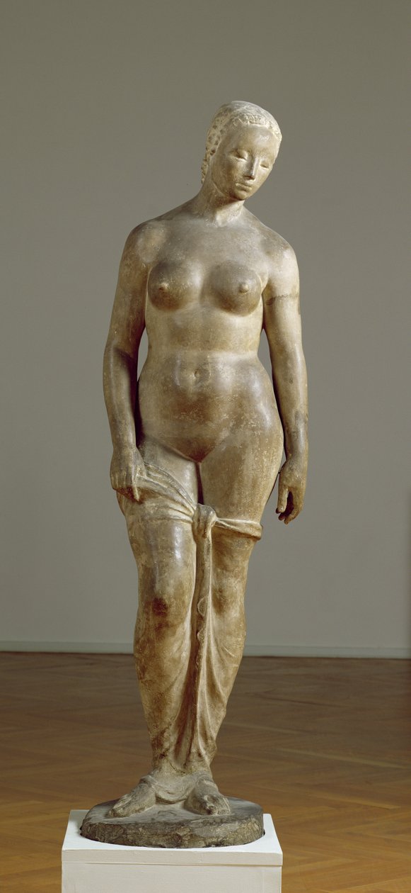 Stor stående figur, 1910-11 (stein) av Wilhelm Lehmbruck