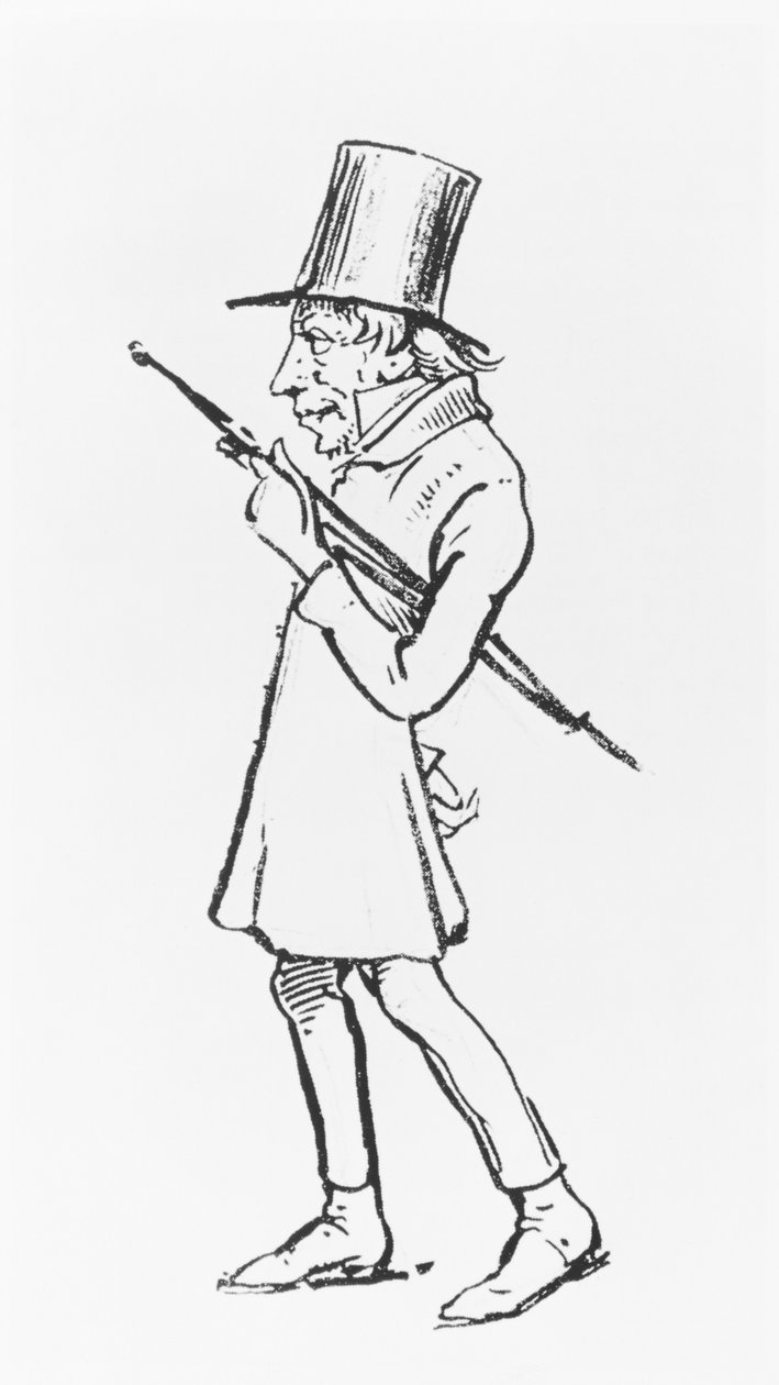 Karikatur av Søren Aabye Kierkegaard av Wilhelm Marstrand
