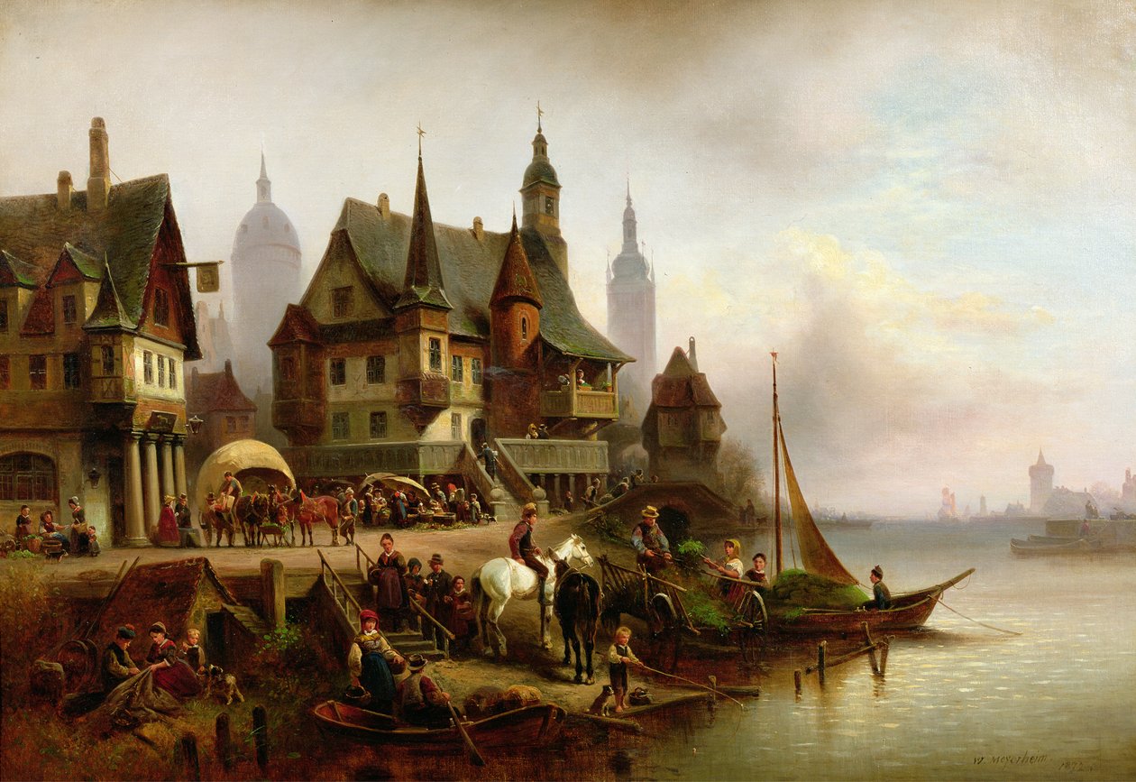 På bredden, 1872 av Wilhelm Meyerheim