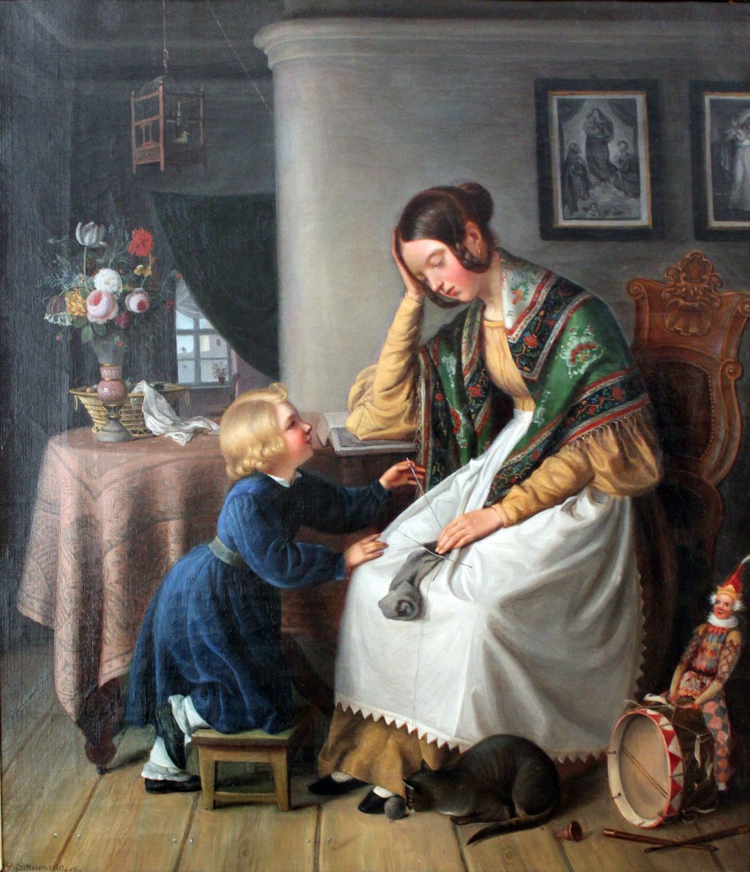 Strikkeren som sovnet av Wilhelm Schumann