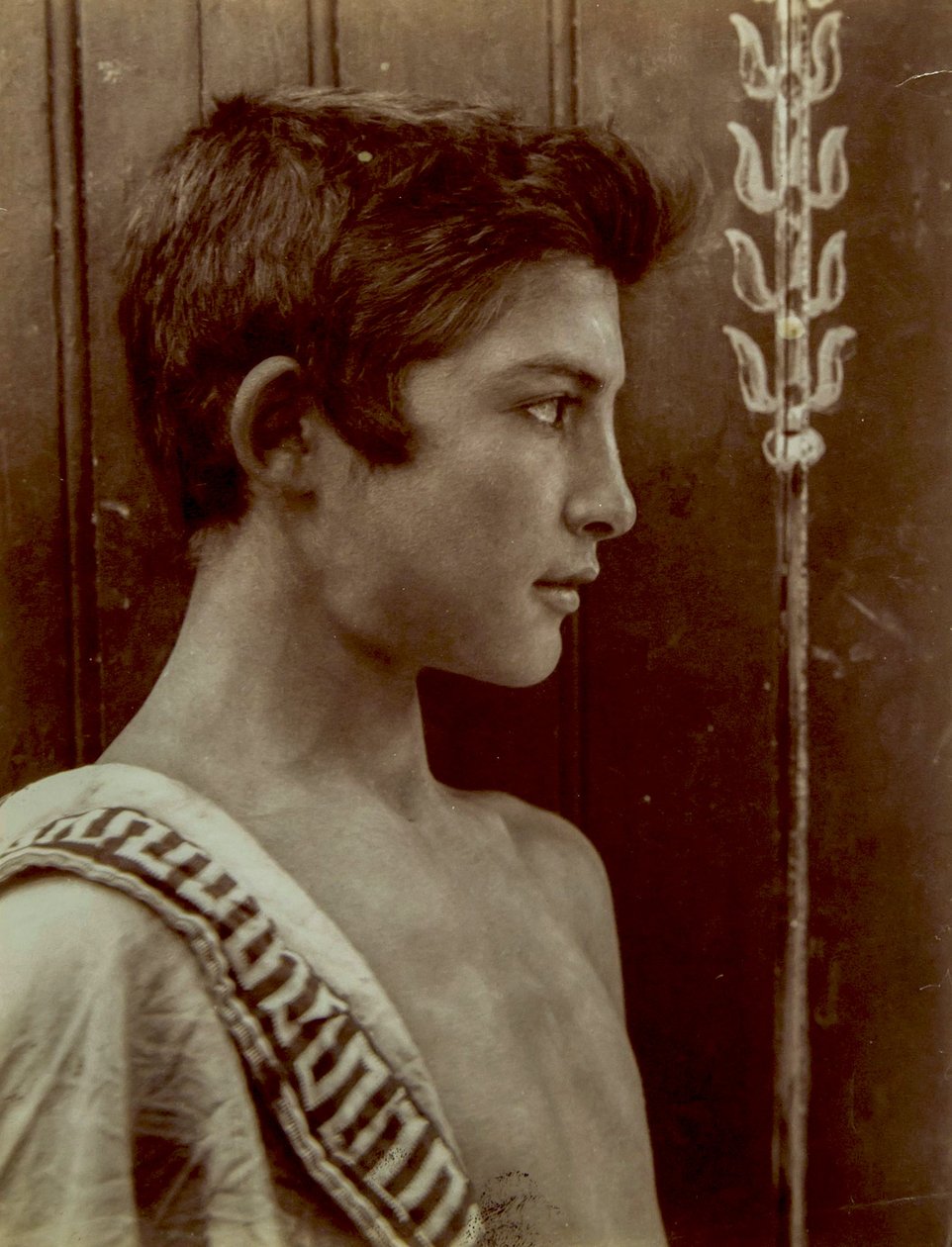 Portrett av en siciliansk gutt, ca. 1897 av Baron Wilhelm von Gloeden