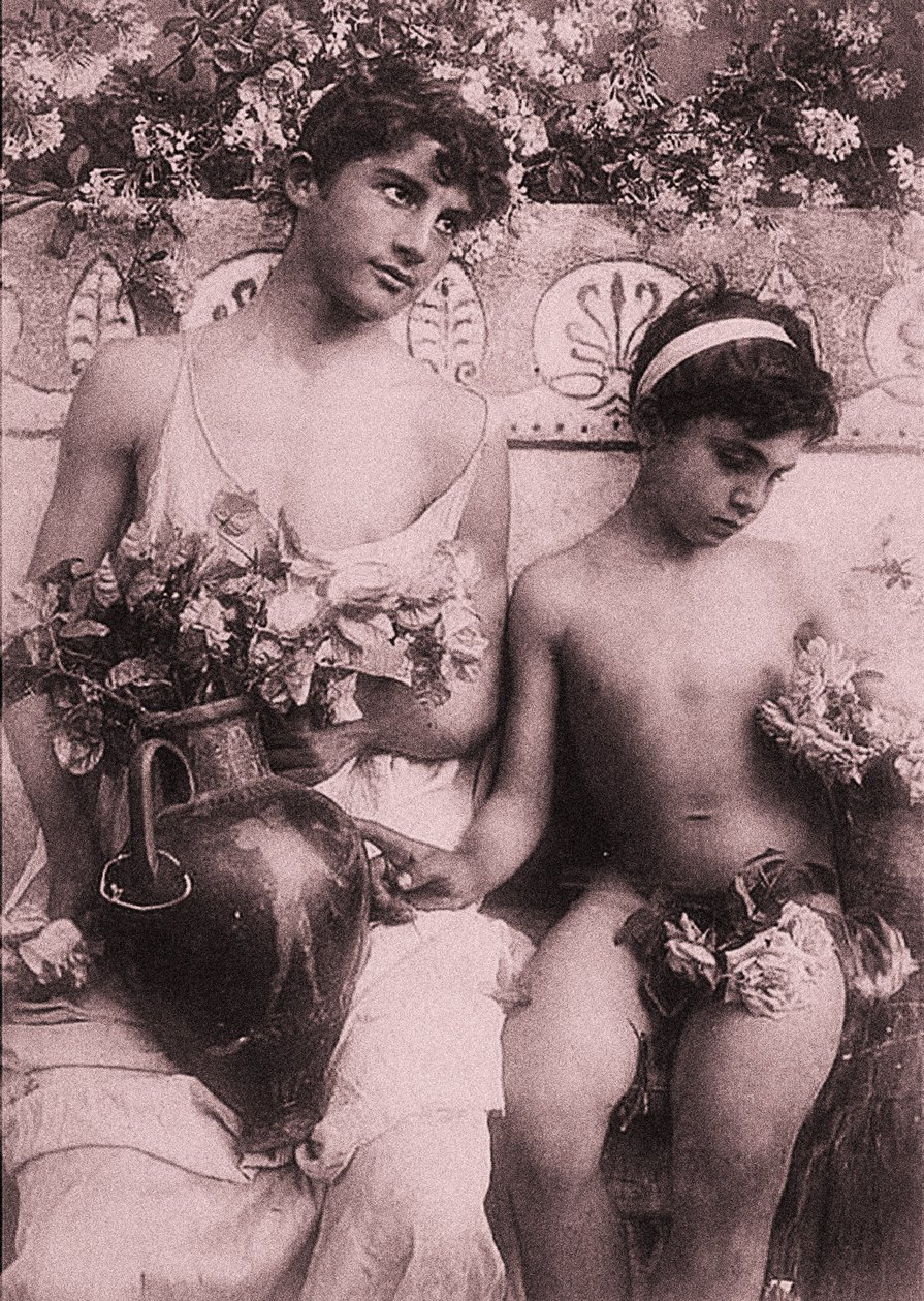 Studie av to gutter, Sicilia, C.1900 av Baron Wilhelm von Gloeden
