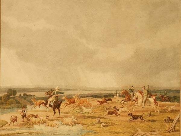 En hjortjakt av Wilhelm Alexander Kobell