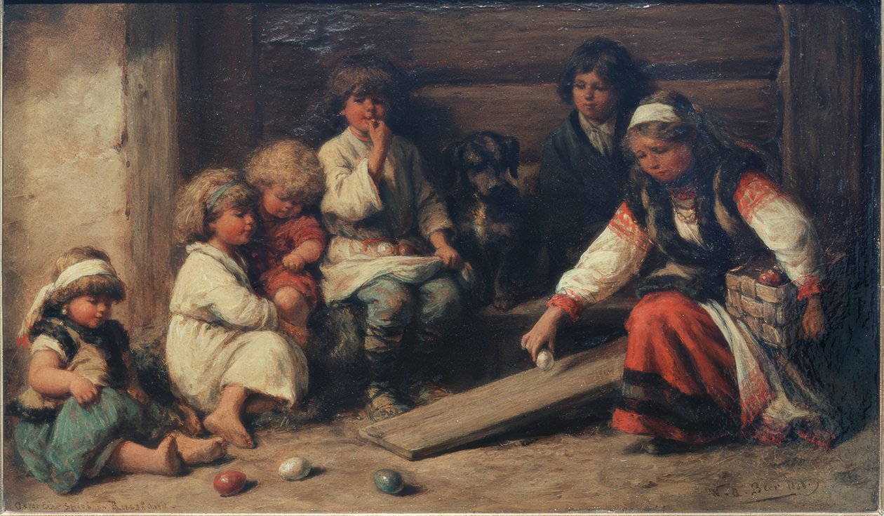 Påskeegg-spill i Russland av Wilhelm Amandus Beer