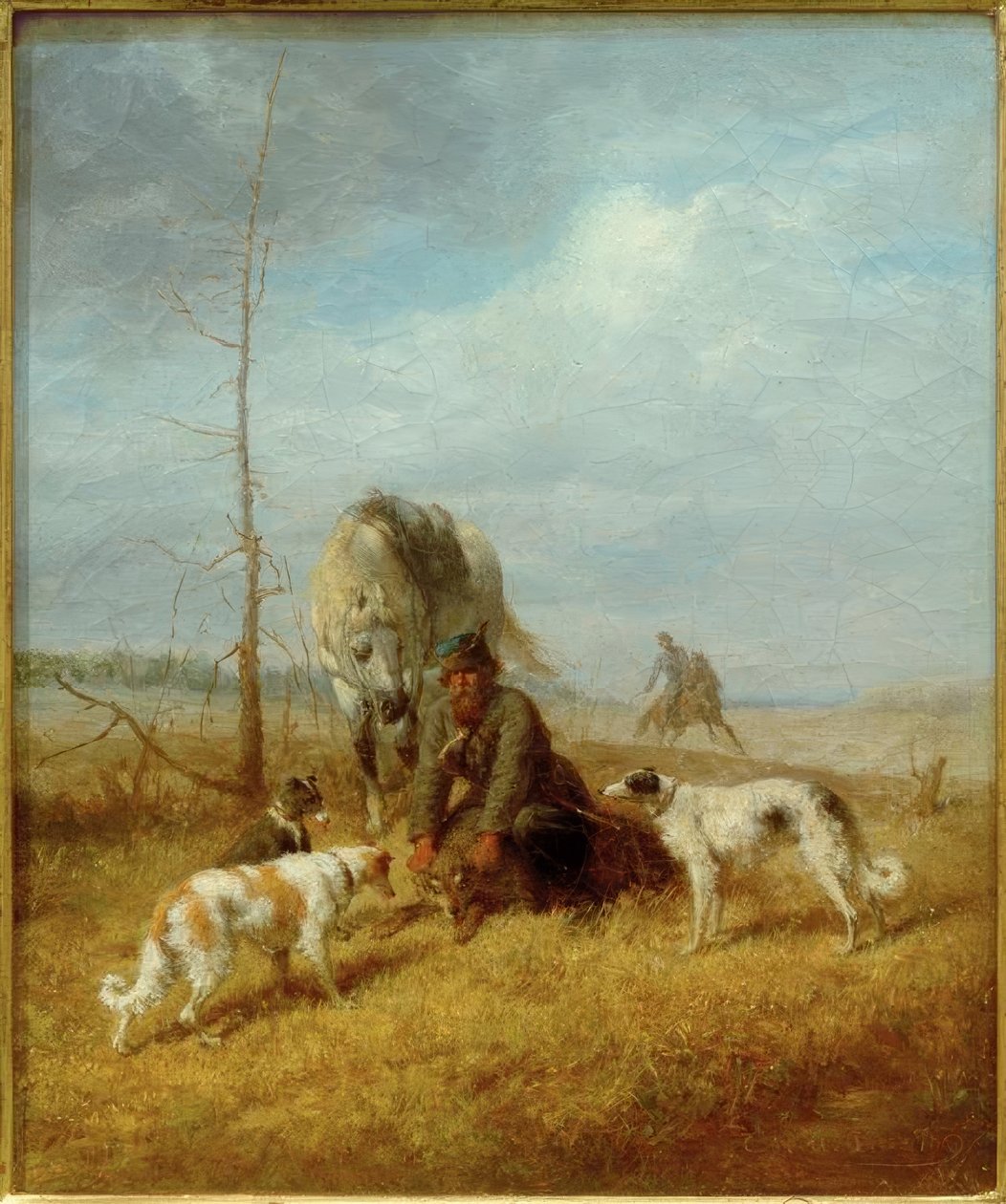 Ulvejakt om sommeren av Wilhelm Amandus Beer