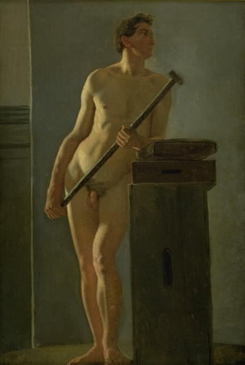 Mannlig modell av Wilhelm Bendz