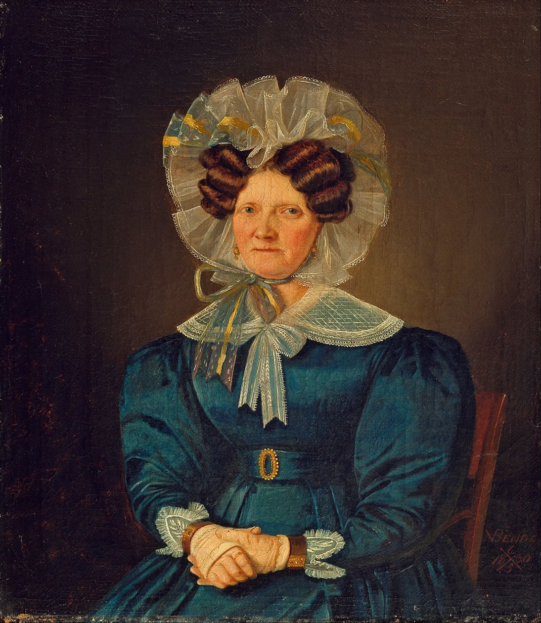 Portrett av Mette Sophie Fuglsang, kunstnerens tante av Wilhelm Bendz