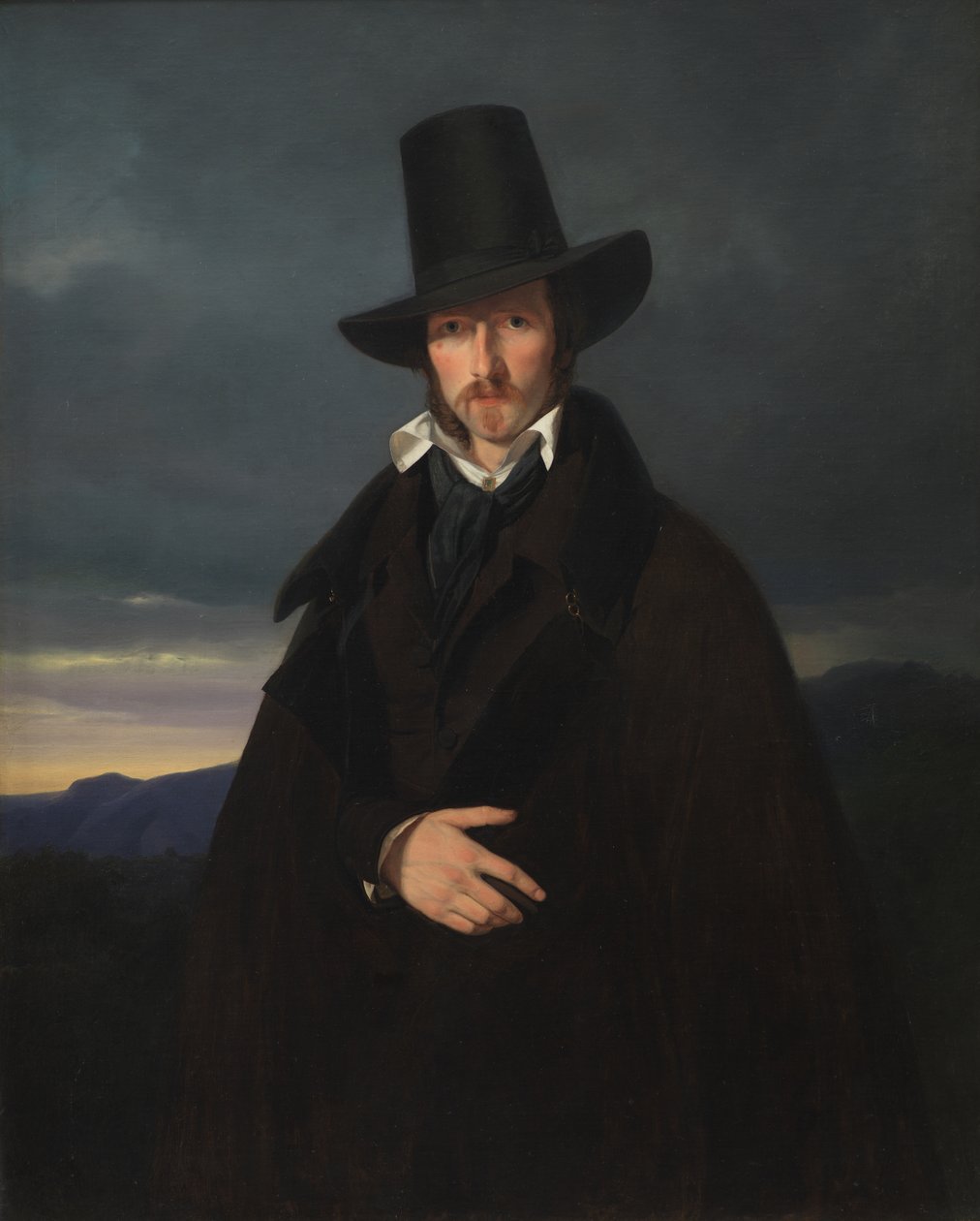Portrett av den tyske maleren Wilhelm von Kaulbach av Wilhelm Bendz