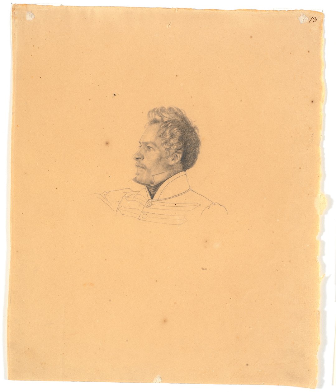Portrett av medaljevinner Christen Christensen av Wilhelm Bendz