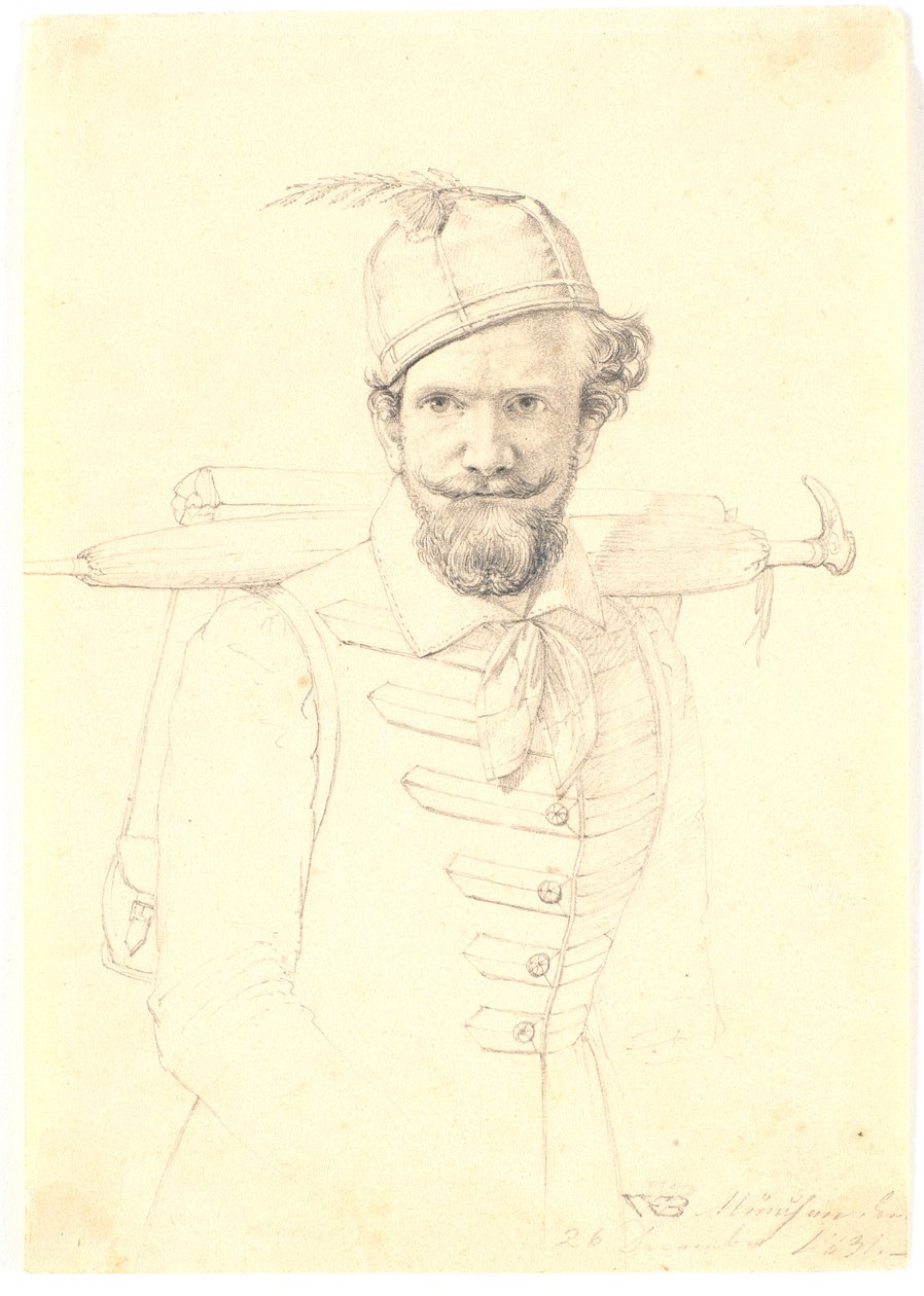 Selvportrett med torner av Wilhelm Bendz