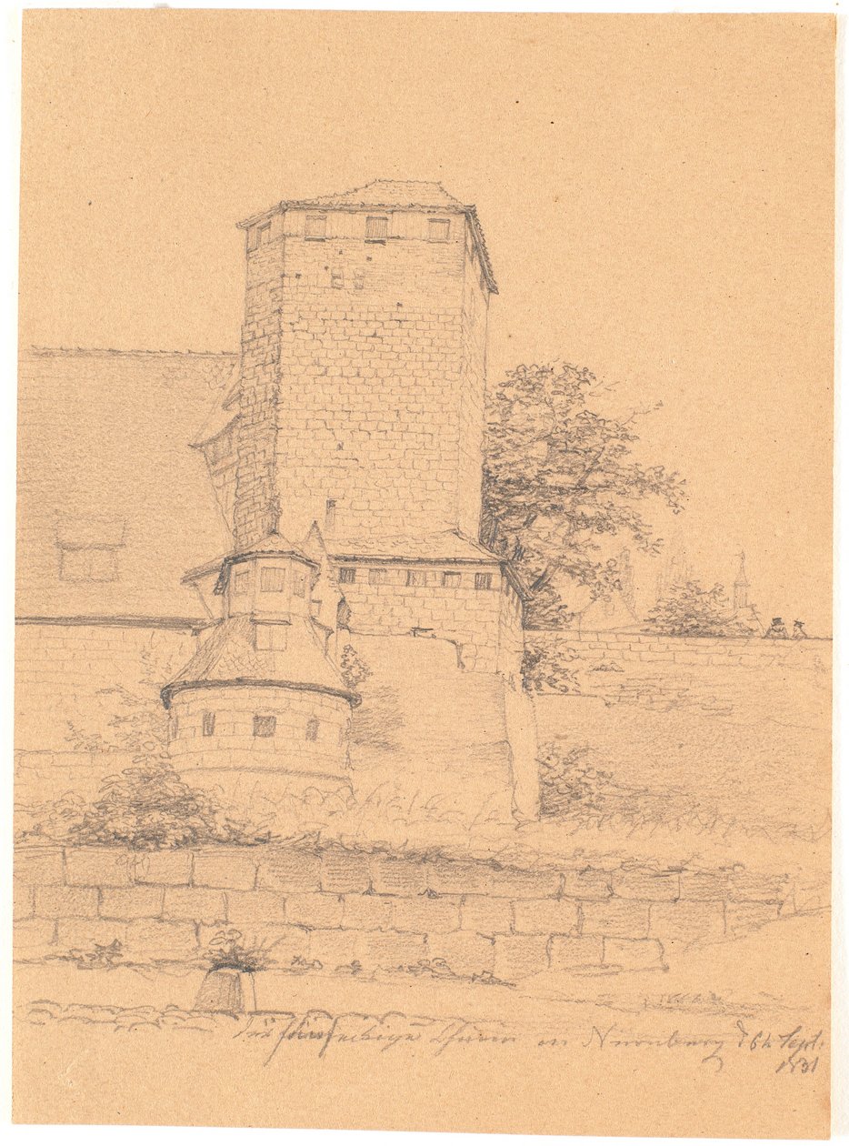 Tårnbygning. Nürnberg av Wilhelm Bendz