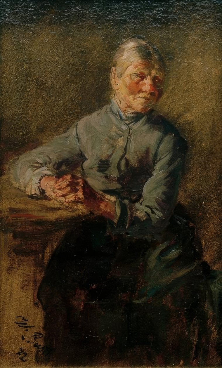 Gammel dame av Wilhelm Busch