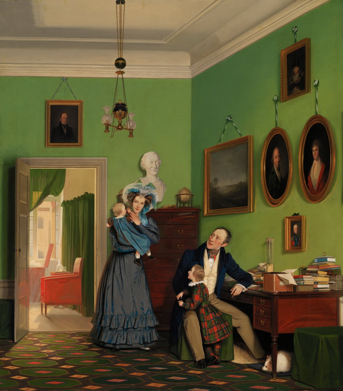 Familien Waagepetersen av Wilhelm Ferdinand Bendz