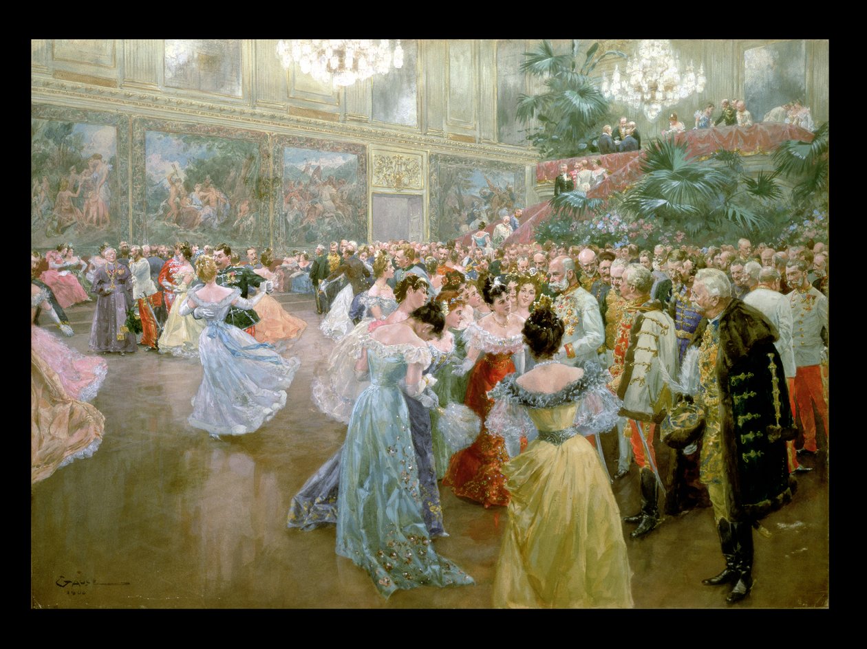 Court Ball på Hofburg, 1900 av Wilhelm Gause