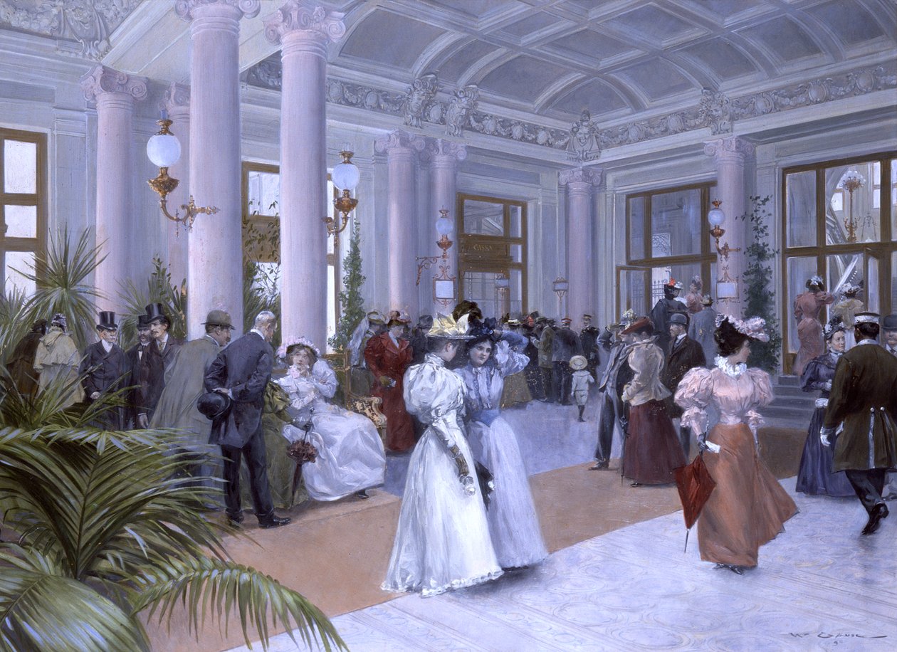 Das Vestibül des Kaiserbads (De keiserlige badenes vestibyle) av Wilhelm Gause