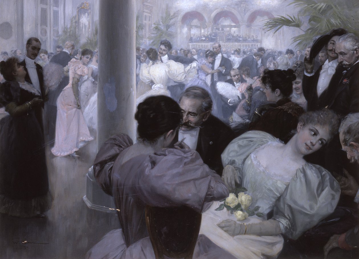 Reunion im Kurhaus (Ball i spahuset) av Wilhelm Gause