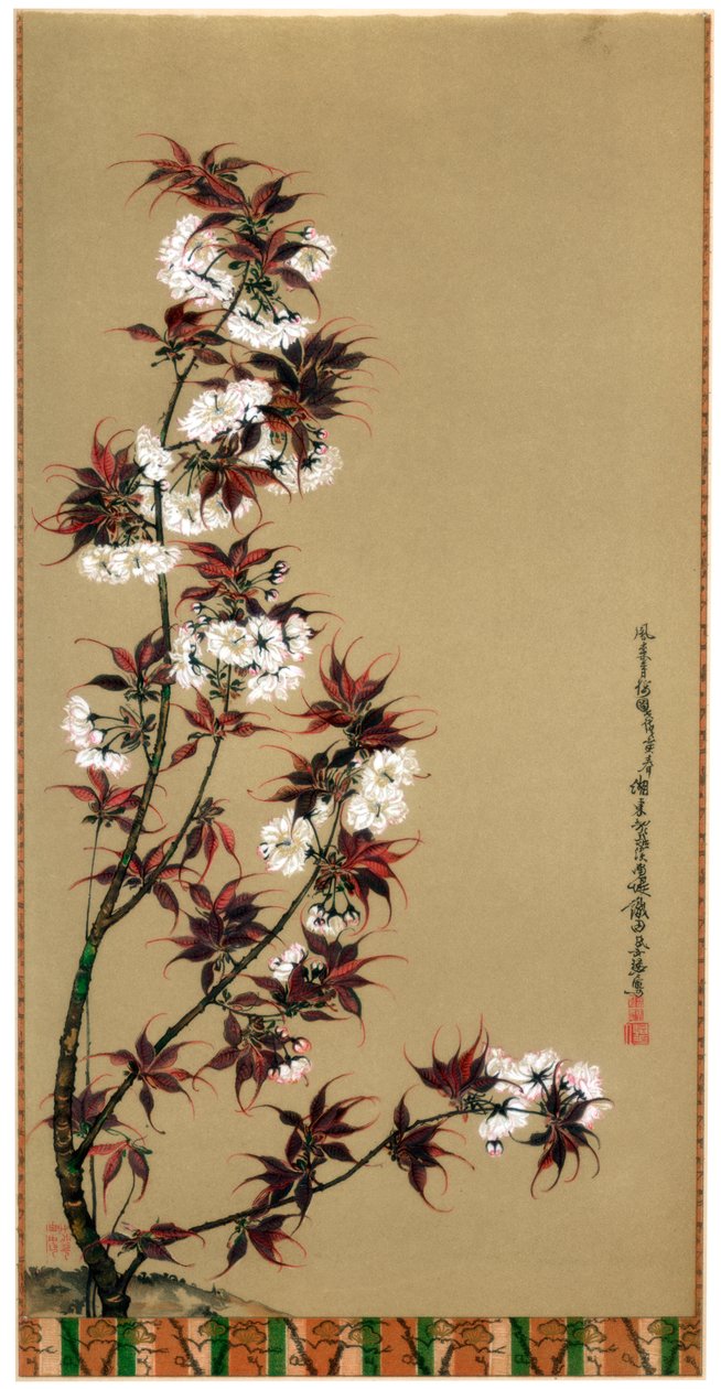 The Cherry Blossoms of Mikawa, 1800-tallet 1886 av Wilhelm Greve