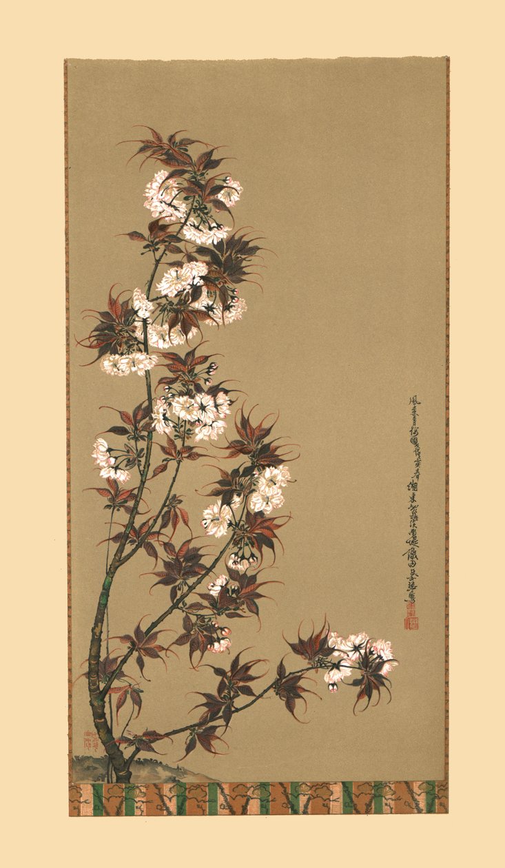The Cherry Blossoms of Mikawa, 1800-tallet, 1886 av Wilhelm Greve