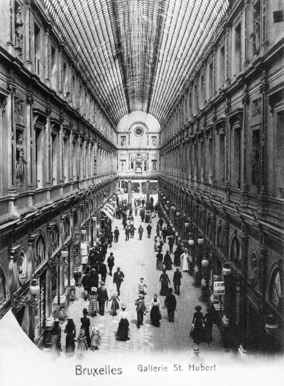 St. Hubert-galleriet i Brussel, ca. 1900 av Wilhelm Hoffmann