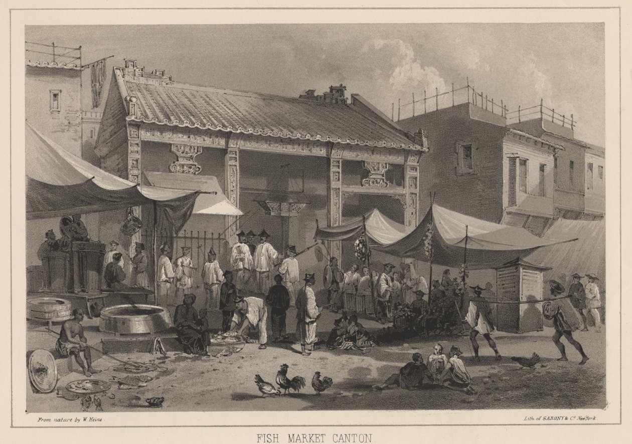 Fiskemarkedskanton, 1855 av Wilhelm Joseph Heine