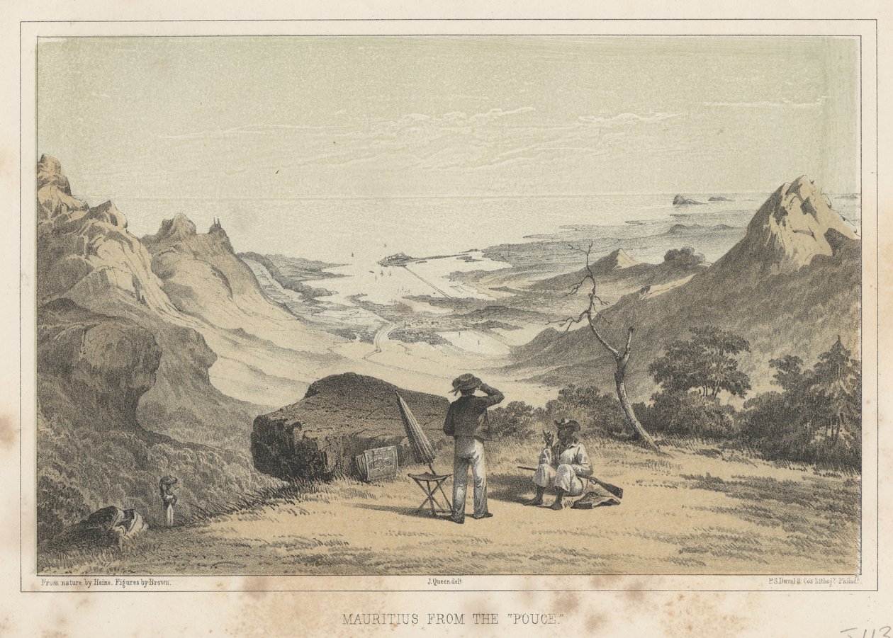 Mauritius fra Pouce, 1855 av Wilhelm Joseph Heine