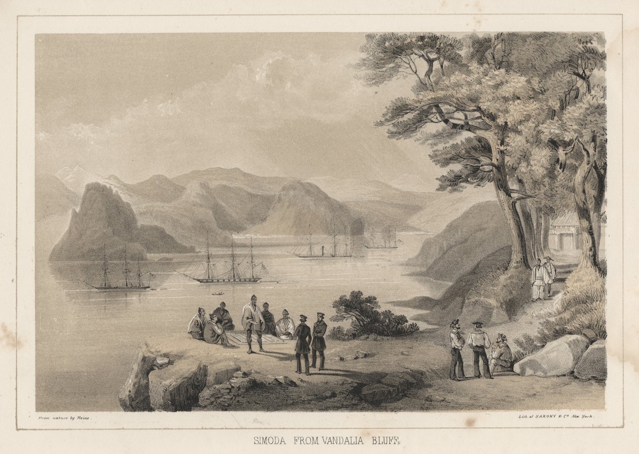 Simoda fra Vandalia Bluff, 1855 av Wilhelm Joseph Heine