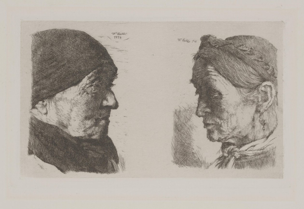 Et bondepar av Wilhelm Maria Hubertus Leibl