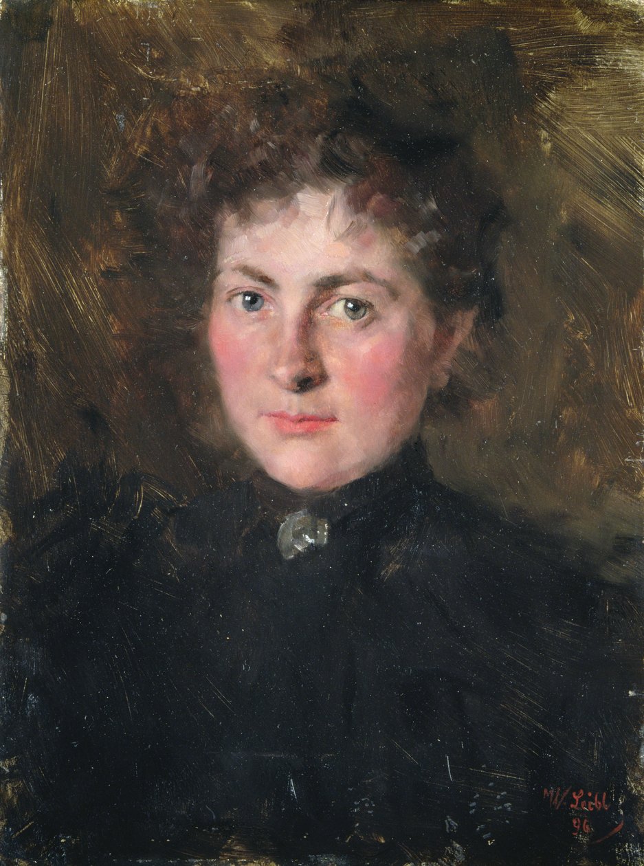 Felicia Kirchdorffer, kunstnerens niese, 1896 av Wilhelm Maria Hubertus Leibl