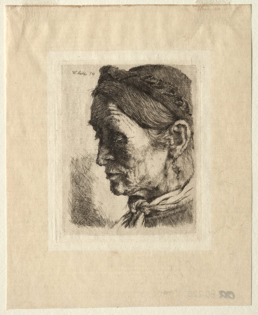 Leder for en bondekvinne av Wilhelm Maria Hubertus Leibl