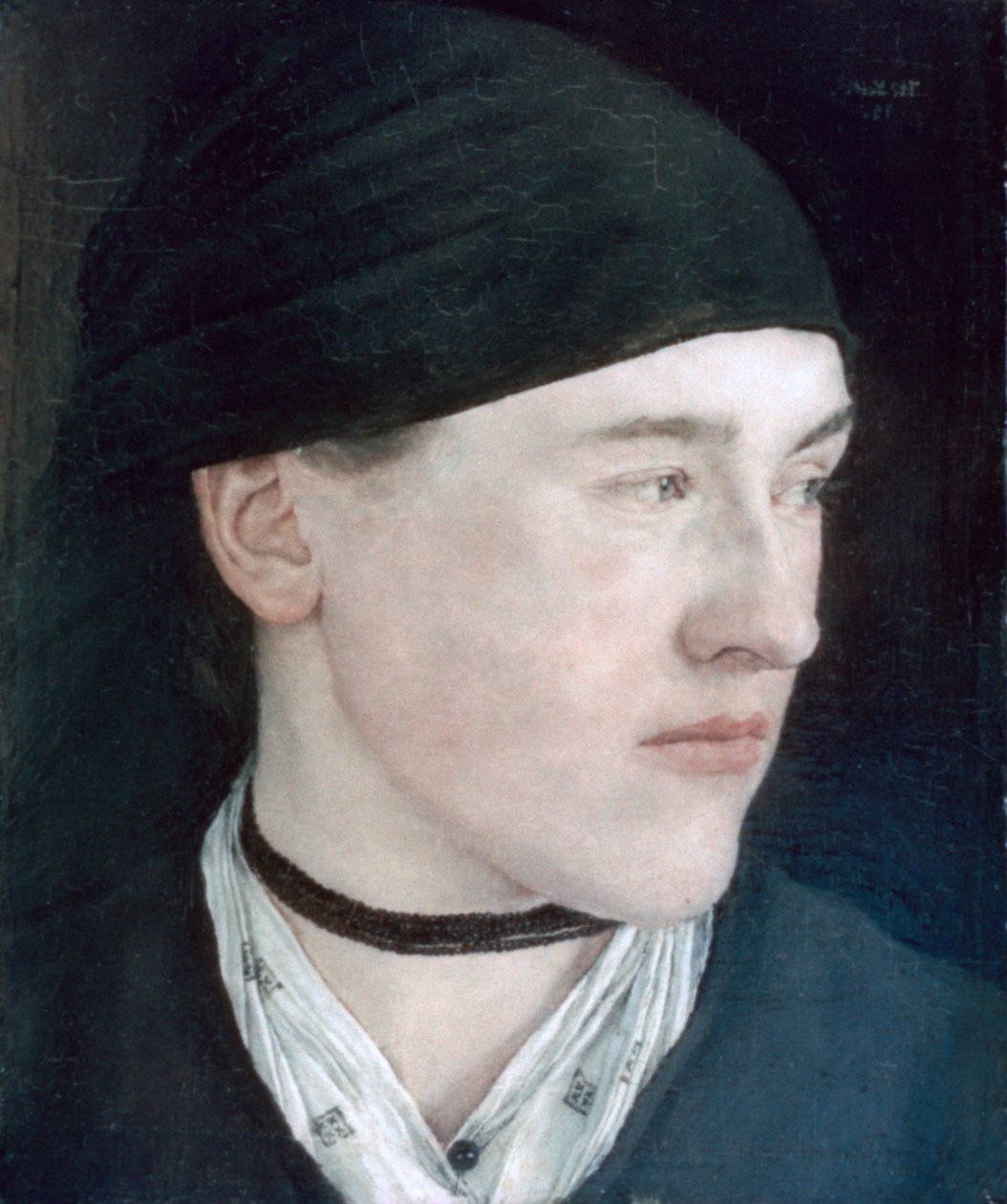 Leder for en ung jente, 1879 av Wilhelm Maria Hubertus Leibl