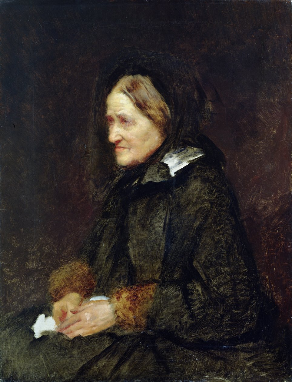 Helene Leibl, tanten til kunstneren, 1867 av Wilhelm Maria Hubertus Leibl