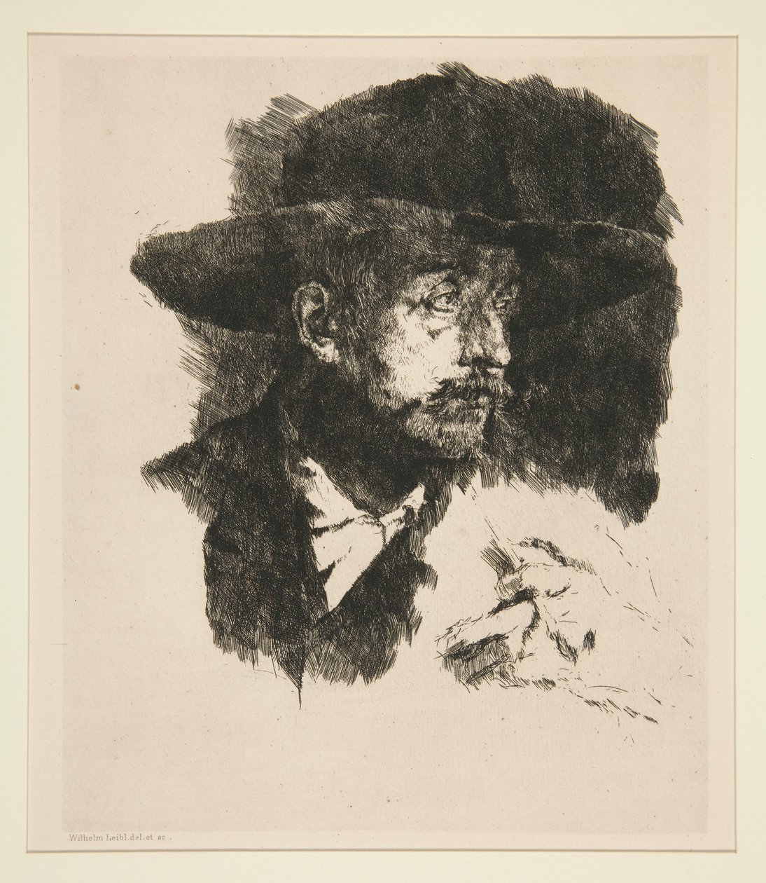 En røyker av Wilhelm Maria Hubertus Leibl