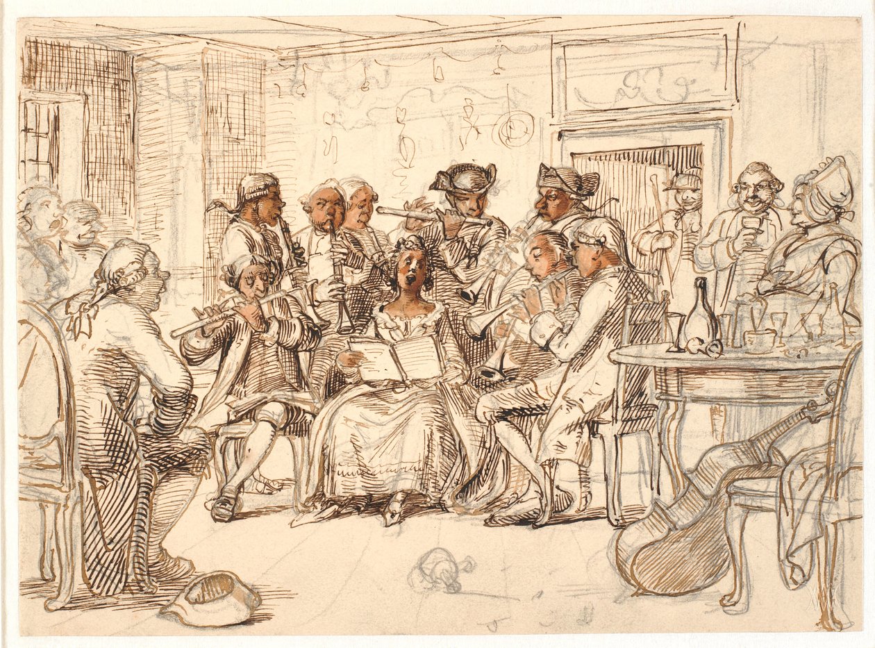Bellmans motiv: Konserten på «3 Byttor», Fredmans epistel nr. 51 av Wilhelm Marstrand